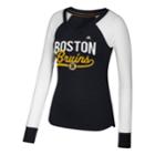 Women's Adidas Boston Bruins Constructed Raglan Tee, Size: Xl, Grey (charcoal)