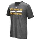 Men's Adidas Los Angeles Lakers On Court Aeroknit Tee, Size: Small, Grey