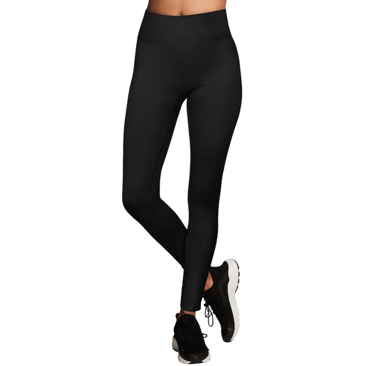 Women's Maidenform Sport Base Layer Seamless High-waisted Leggings, Size: Xlrg Av/rg, Black