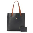 Sonoma Goods For Life&trade; Abigail Leather Tote With Pouch, Women's, Oxford