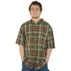 Men's Stanley Classic-fit Madras Plaid Casual Button-down Shirt, Size: Xl, Green