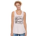 Juniors' Harry Potter Mischief Managed Racerback Graphic Tank, Teens, Size: Small, Grey