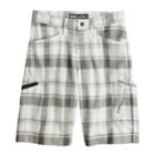 Boys 8-20 Lee Dungarees Grafton Easy-care Shorts, Size: Medium (14), White Vince Plaid