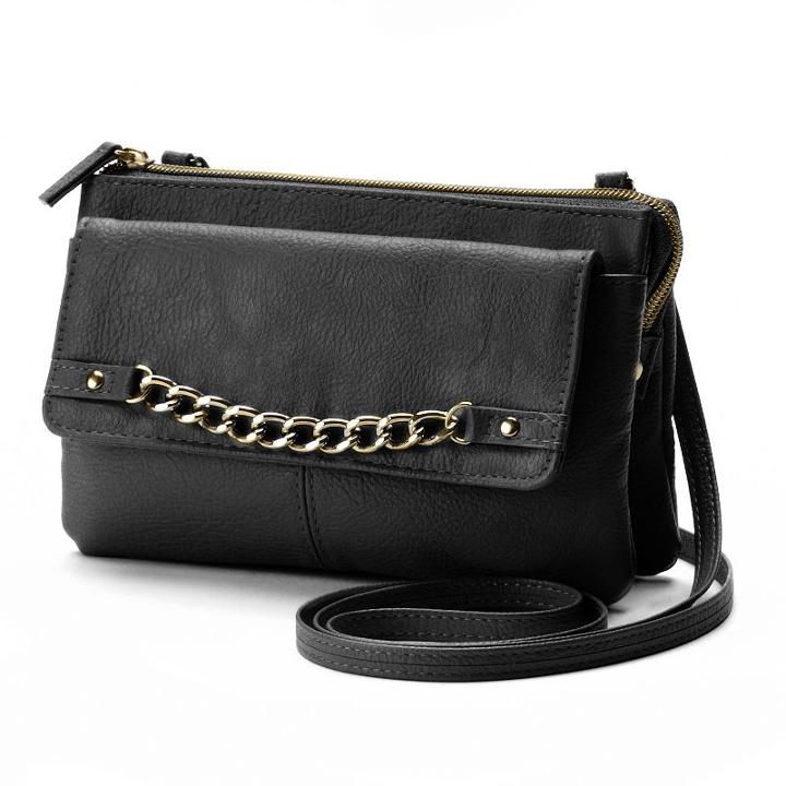 Apt. 9&reg; Curb-chain Crossbody Bag, Women's, Black