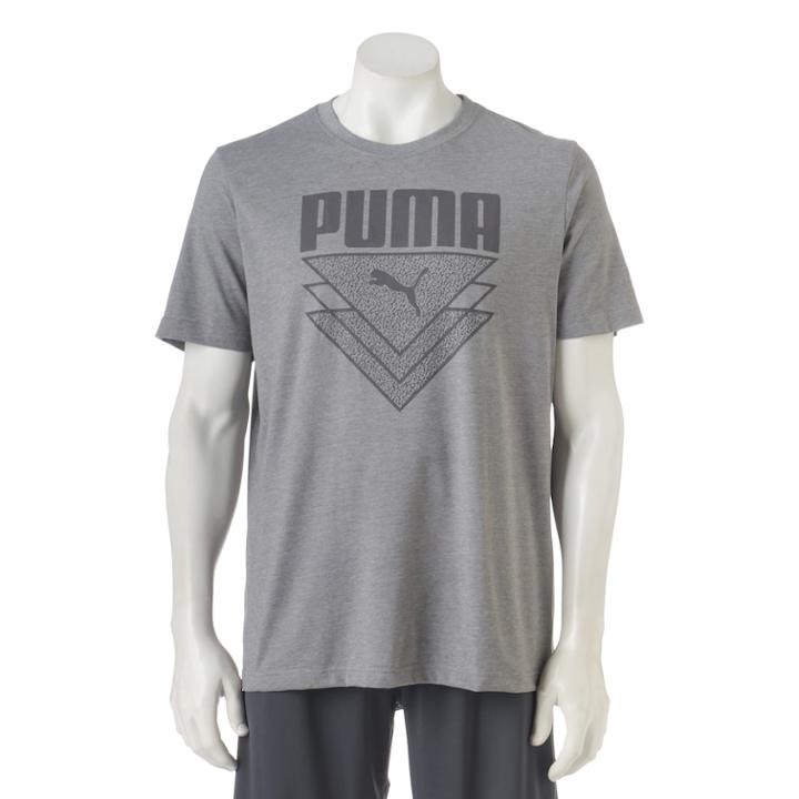Men's Puma V Cat Tee, Size: Large, Grey