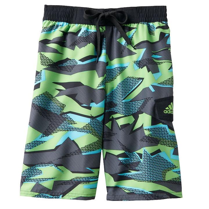 Boys 8-20 Adidas Kapow Volley Board Shorts, Boy's, Size: S(8), Brt Green