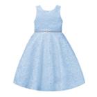 Girls 7-16 American Princess Rhinestone Waist Lace A-lined Dress, Girl's, Size: 10, Blue Other