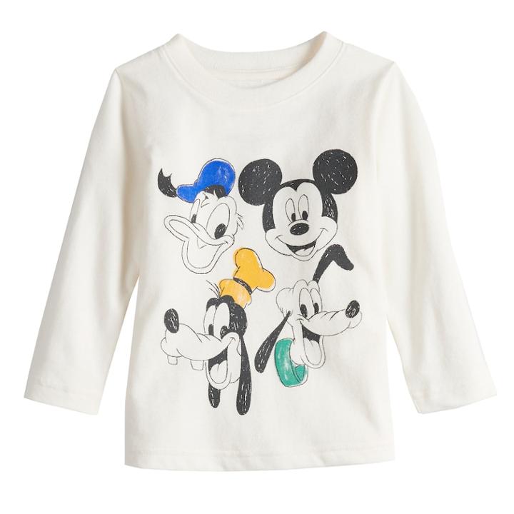 Disney's Mickey Mouse Toddler Boy Donald, Mickey, Goofy & Pluto Softest Graphic Tee By Jumping Beans&reg;, Size: 2t, Light Grey