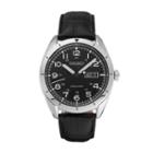 Seiko Men's Core Leather Automatic Watch, Black