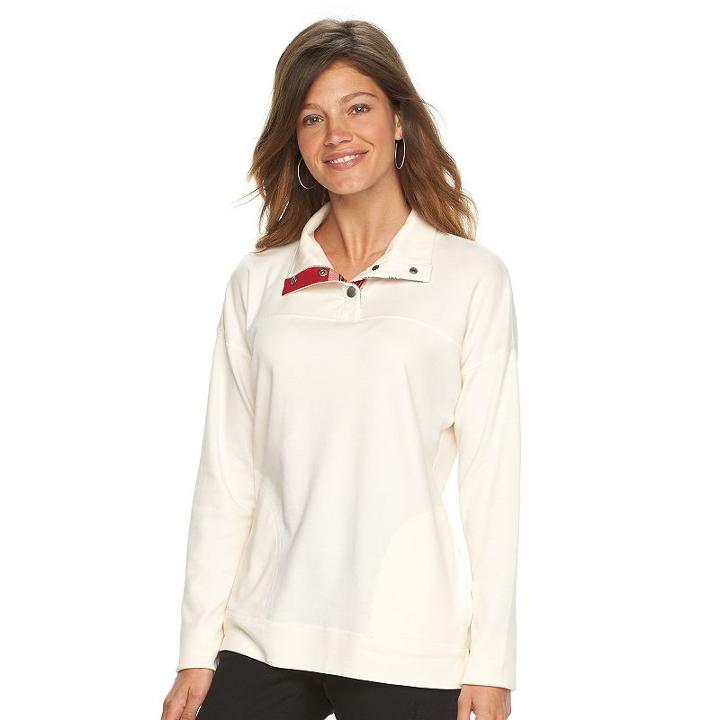 Women's Chaps Solid Pullover, Size: Xs, White