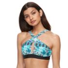Women's Apt. 9&reg; Tribal Wrap High-neck Bikini Top, Size: Xl, Med Green