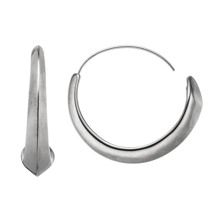 Simply Vera Vera Wang Threader Hoop Earrings, Women's, Med Grey