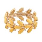 Yellow Marquise Stone Cluster Stretch Bracelet, Women's