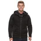 Men's Apt. 9&reg; Sherpa-lined Quilted Hooded Jacket, Size: Medium, Black