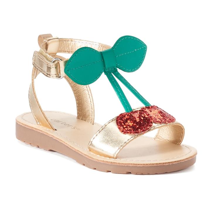 Carter's Cherrie Toddler Girls' Sandals, Size: 10 T, Gold
