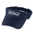 Women's Embroidered Savage Visor, Blue (navy)