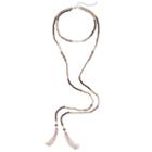 Mudd&reg; Hanging Tassel Beaded Choker Necklace, Women's, Multicolor