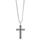 1913 Stainless Steel Two Tone Men's The Lord's Prayer Pendant Necklace, Size: 24, White
