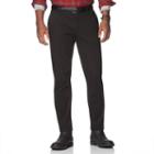 Men's Chaps Classic-fit Twill Flat-front Pants, Size: 34x30, Black