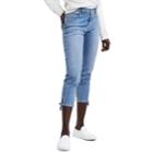 Women's Levi's Classic Crop Jeans, Size: 28(us 6)m, Med Blue