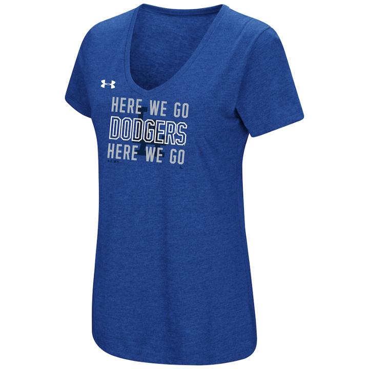 Women's Under Armour Los Angeles Dodgers Chant Tee, Size: Small, Multicolor