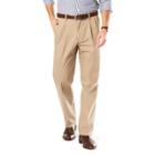 Men's Dockers&reg; Classic Fit Signature Stretch Khaki Pants - Pleated D3, Size: 36x31, Dark Beige