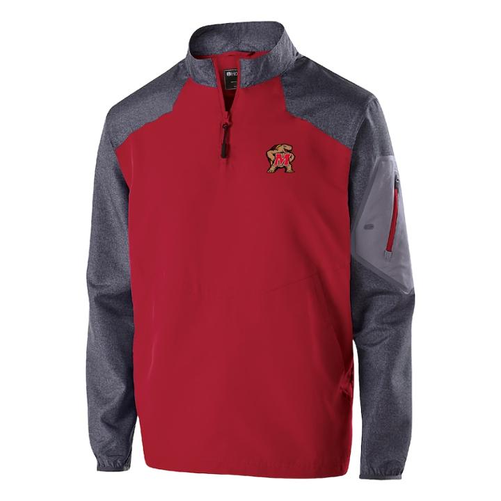 Men's Maryland Terrapins Raider Pullover Jacket, Size: Xxl, Med Red