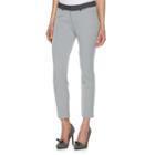 Women's Elle&trade; Contrast Skinny Ankle Pants, Size: 14, Grey