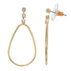 Lc Lauren Conrad Teardrop Nickel Free Hoop Earrings, Women's, Gold