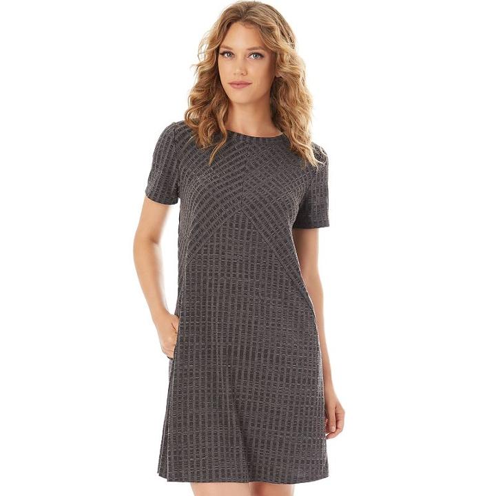 Women's Apt. 9® T-shirt Dress, Size: Medium, Grey (charcoal)