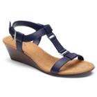 Chaps Kameron Women's Wedge Sandals, Size: 7 B, Blue (navy)