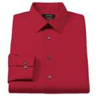 Men's Apt. 9&reg; Extra-slim Solid Stretch Dress Shirt, Size: 18.5-34/35, Red
