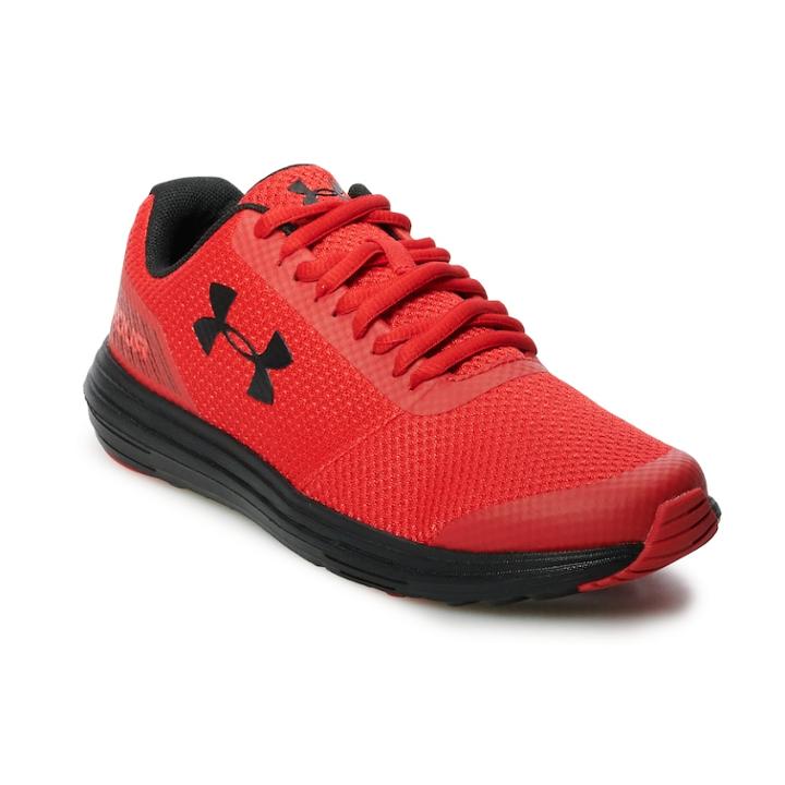 Under Armour Surge Grade School Boys' Running Shoes, Size: 6, Red