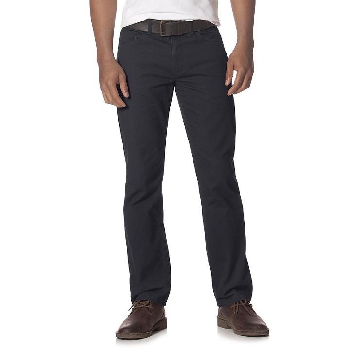 Men's Chaps Classic-fit 5-pocket Stretch Twill Pants, Size: 36x30, Blue (navy)
