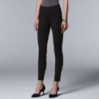 Women's Simply Vera Vera Wang Everyday Luxury Pull-on Ponte Skinny Pants, Size: Medium, Dark Brown