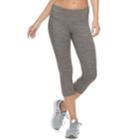 Women's Tek Gear&reg; Keyhole Hem Capri Leggings, Size: Xs, Dark Grey