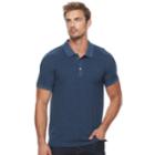 Men's Apt. 9&reg; Jaspe Stretch Polo, Size: Xxl, Blue