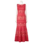 Women's Chaya Beaded Lace Evening Gown, Size: 10, Red