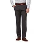 Big & Tall Haggar&reg; Slim-fit Performance Microfiber Flat-front Slacks, Men's, Size: 34x36, Med Grey