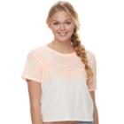 Juniors' So&reg; Sporty Crewneck Tee, Teens, Size: Large, Brt Orange