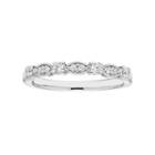 Boston Bay Diamonds 14k White Gold 1/5 Carat T.w. Igl Certified Diamond Wedding Ring, Women's, Size: 7