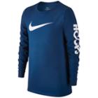 Boys 8-20 Nike Swoosh Hoops Tee, Size: Medium, Brt Blue