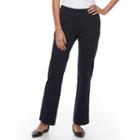 Petite Croft & Barrow&reg; Pull-on Knit Pants, Women's, Size: M Petite, Blue (navy)