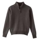 Boys 8-20 Eddie Bauer Quarter-zip Sweater, Boy's, Size: 10-12, Grey