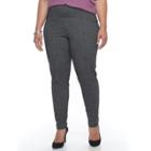 Plus Size Apt. 9&reg; Tummy Control Leggings, Women's, Size: 1xl, Black