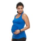 Maternity A:glow Mesh Ruched Tank, Women's, Size: Xxl-mat, Dark Blue