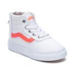 Vans My Maddie Zip Toddler Girls' High Top Sneakers, Size: 8 T, White