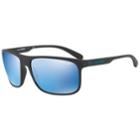 Arnette Bushing An4244 62mm Rectangle Mirrored Sunglasses, Women's, Brt Blue