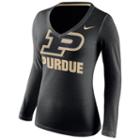 Women's Nike Purdue Boilermakers Wordmark Tee, Size: Xl, Black