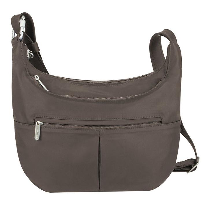 Travelon Classic Rfid-blocking Anti-theft Slouch Hobo Bag, Adult Unisex, Brown